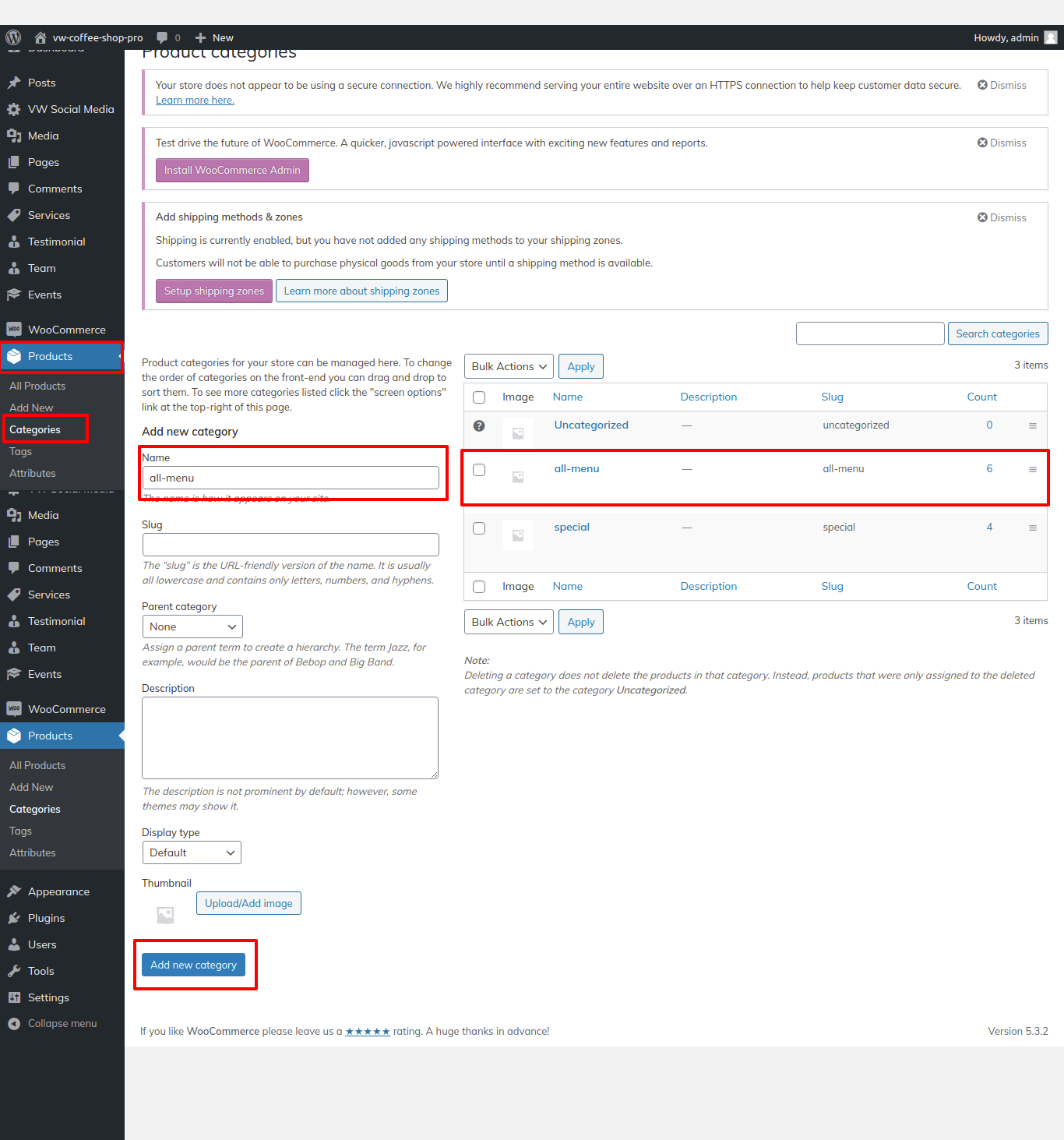 Image showing how to create service post