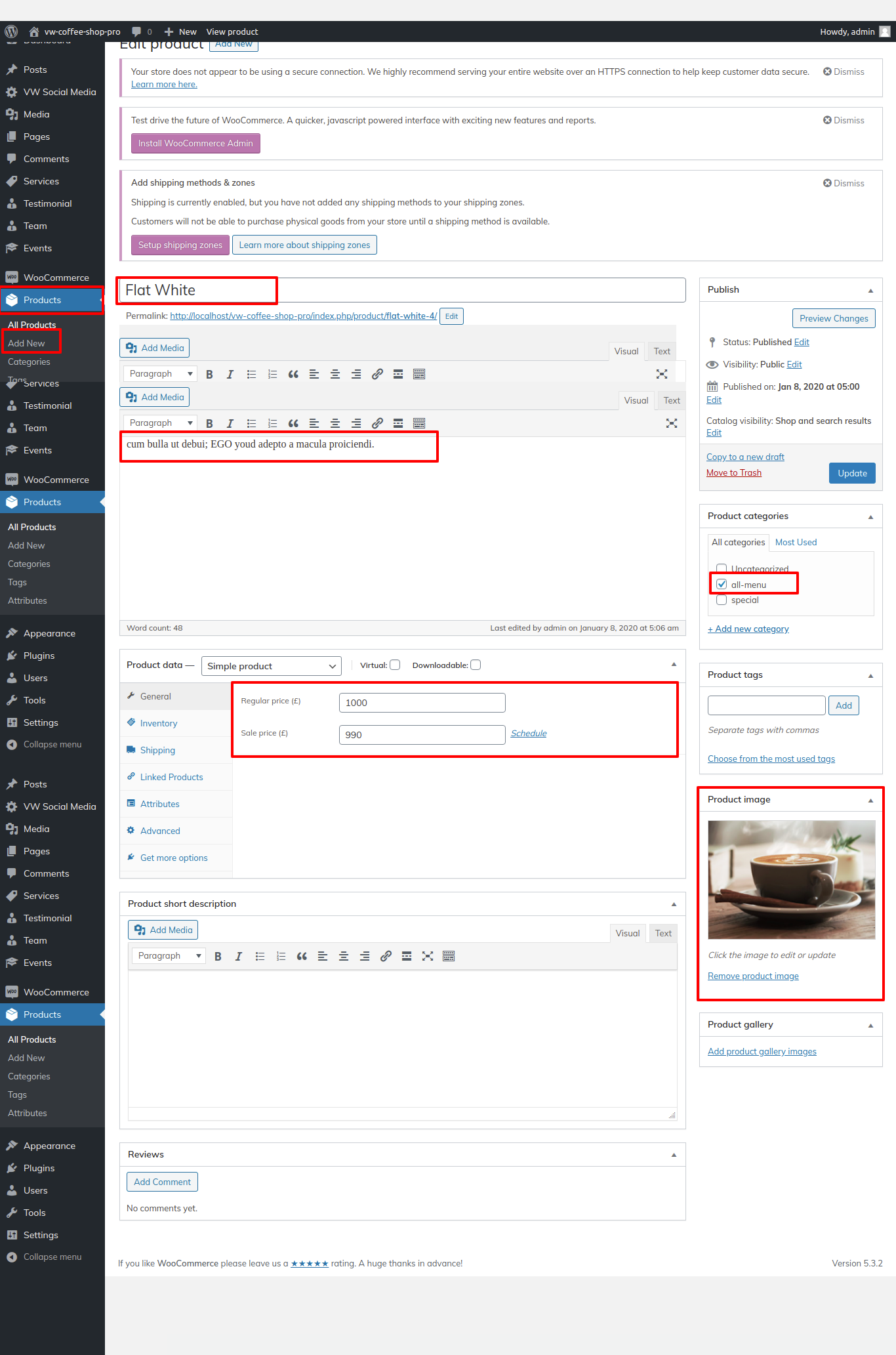 Image showing how to create service post