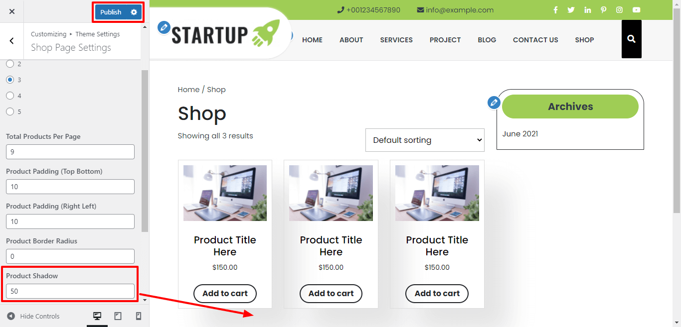 Product Shadow