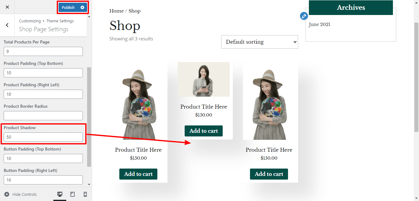 Product Shadow