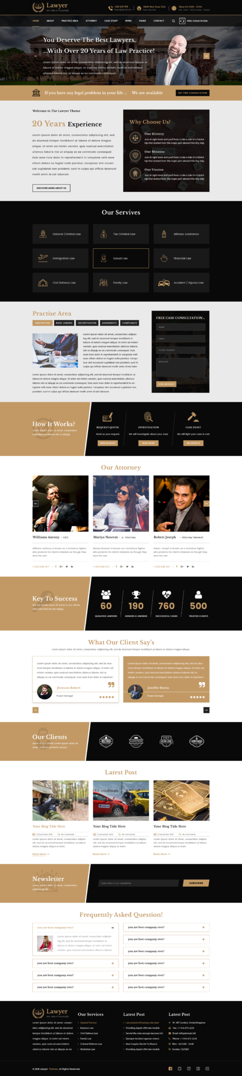 Lawyer WordPress Theme