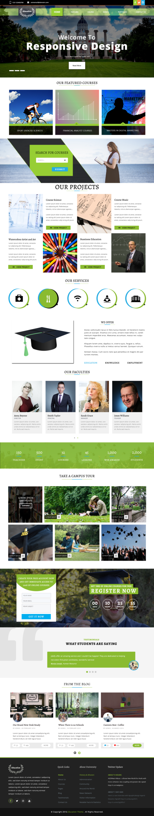 Education WordPress theme.