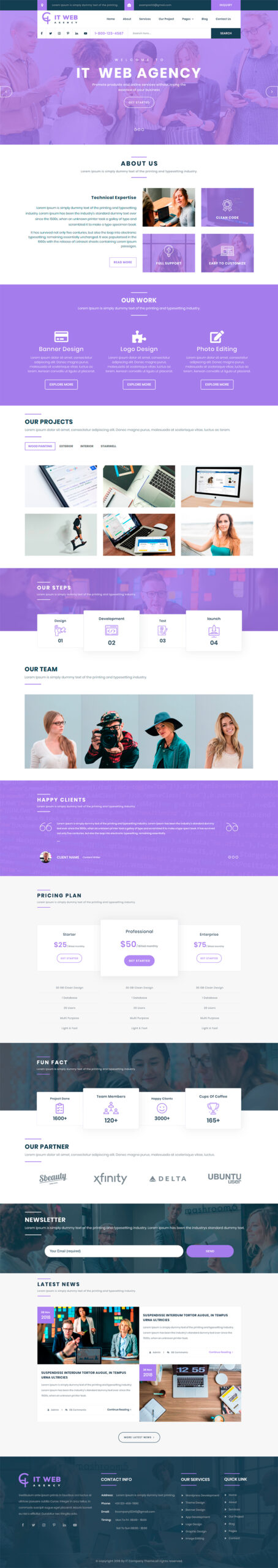 IT Company WordPress Theme