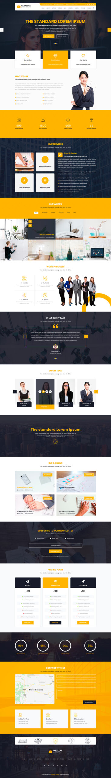 Parallax WordPress Theme