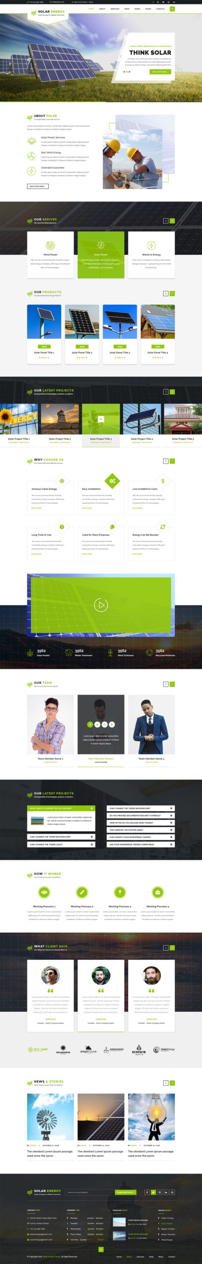 Solar Energy WordPress Theme