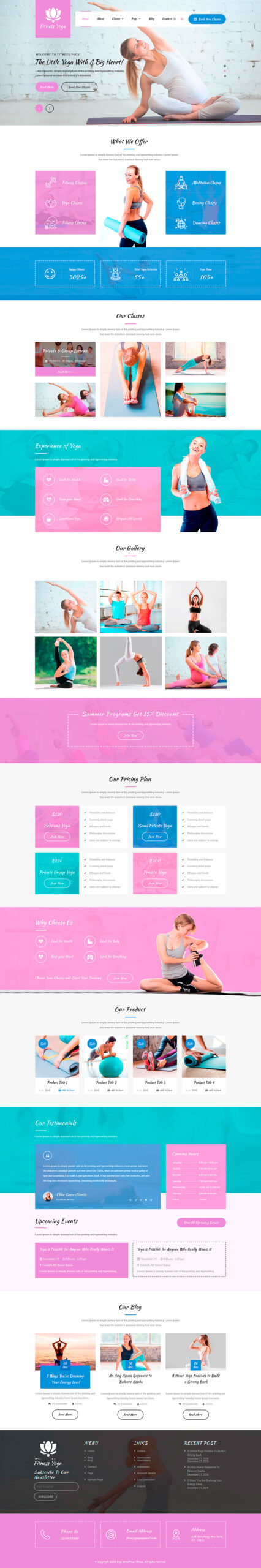 Yoga WordPress Theme