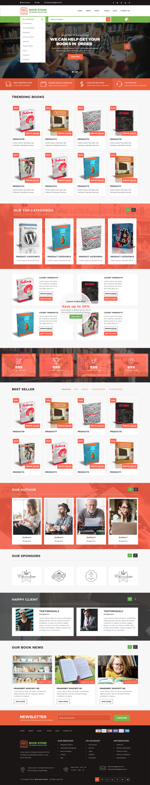 Bookstore WordPress Theme