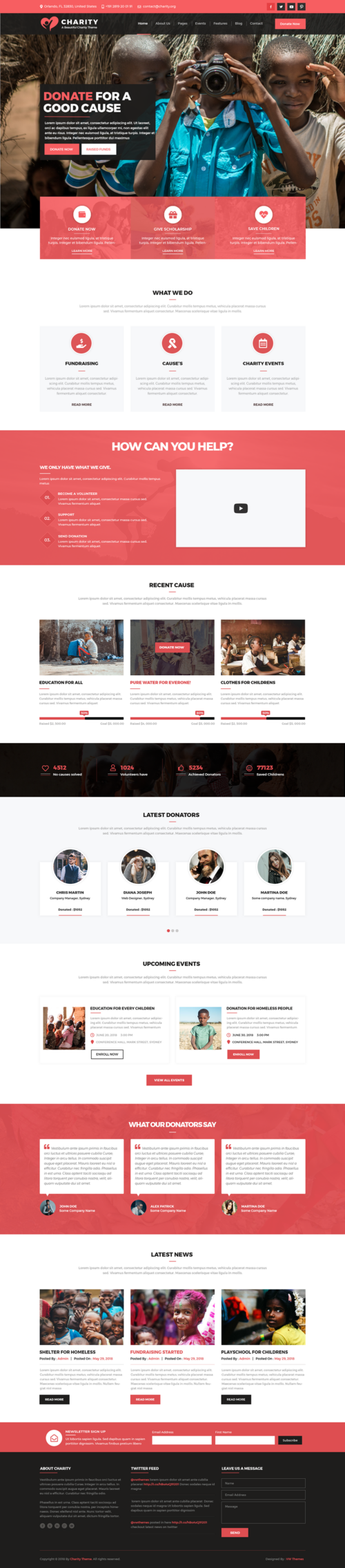 Charity WordPress Theme