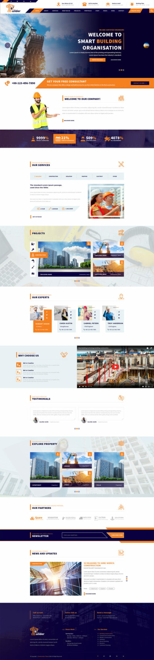 Construction WordPress Theme