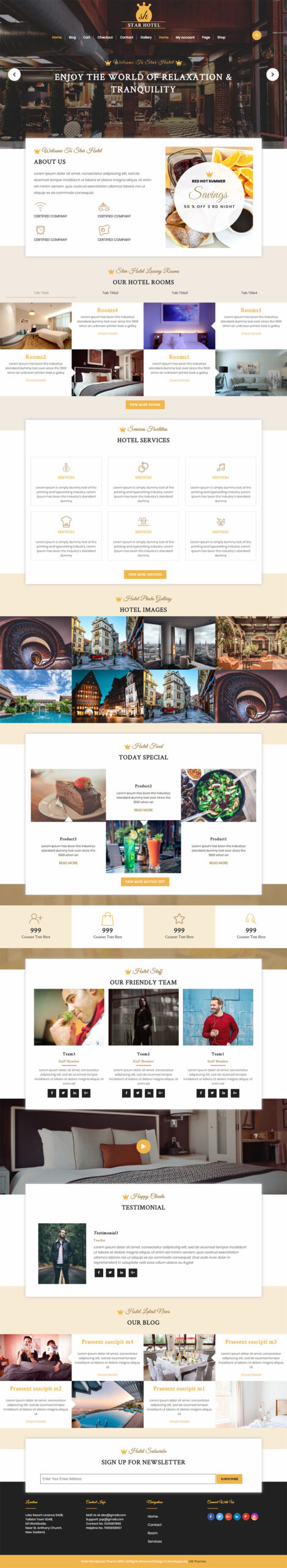 Hotel WordPress Theme