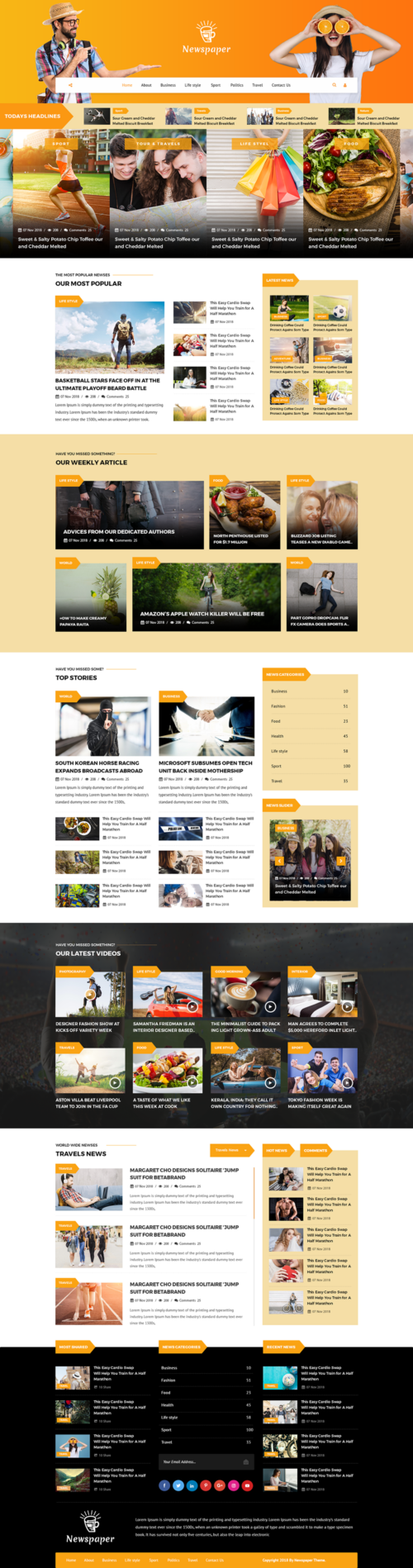 Newspaper WordPress theme