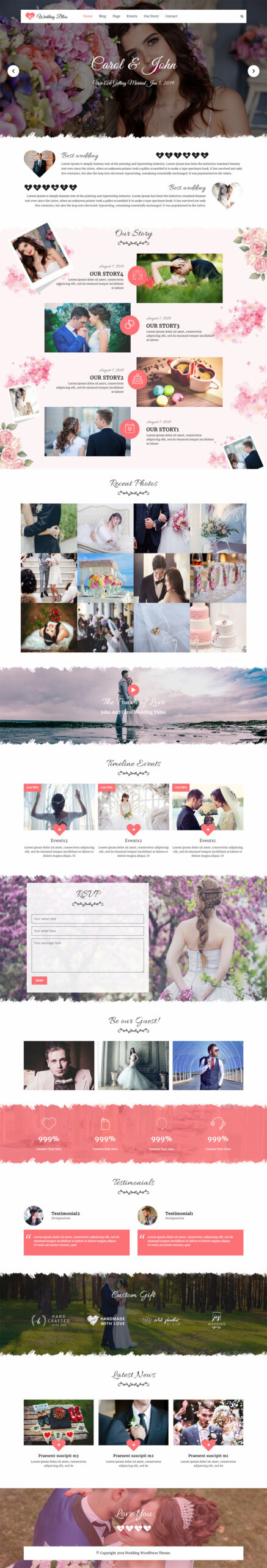 WordPress Wedding Theme