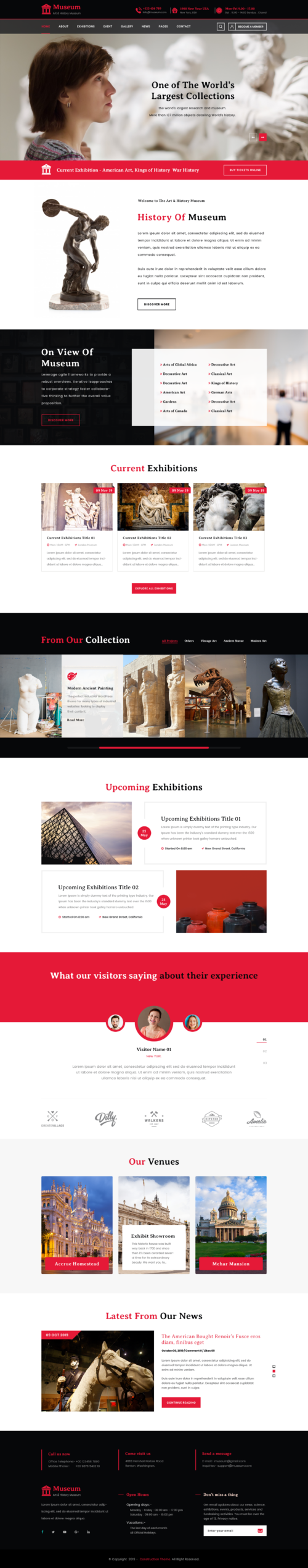 Museum WordPress Theme