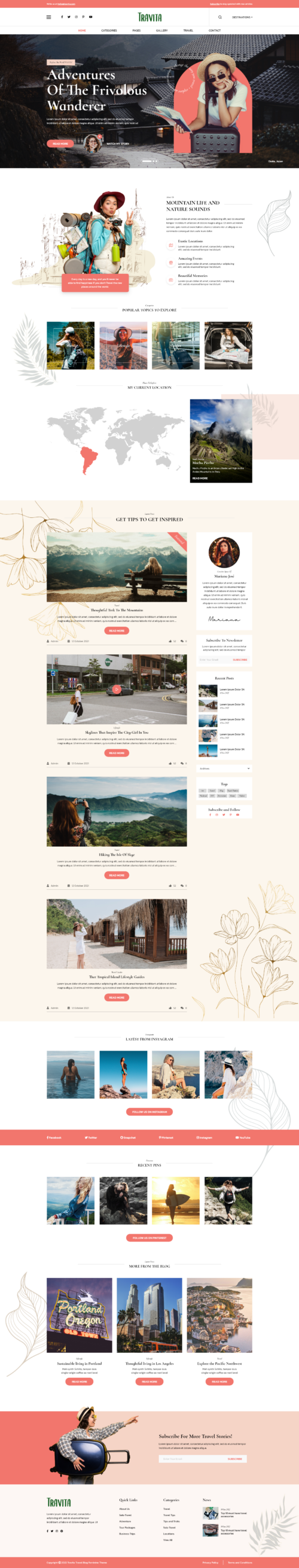 Feminine Style WordPress Theme