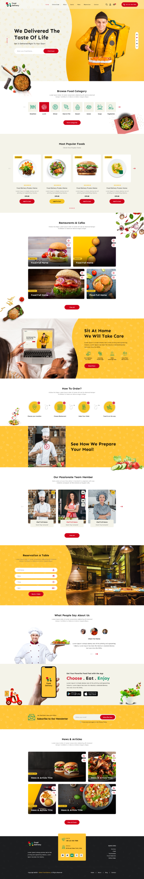 Food Ordering WordPress Theme