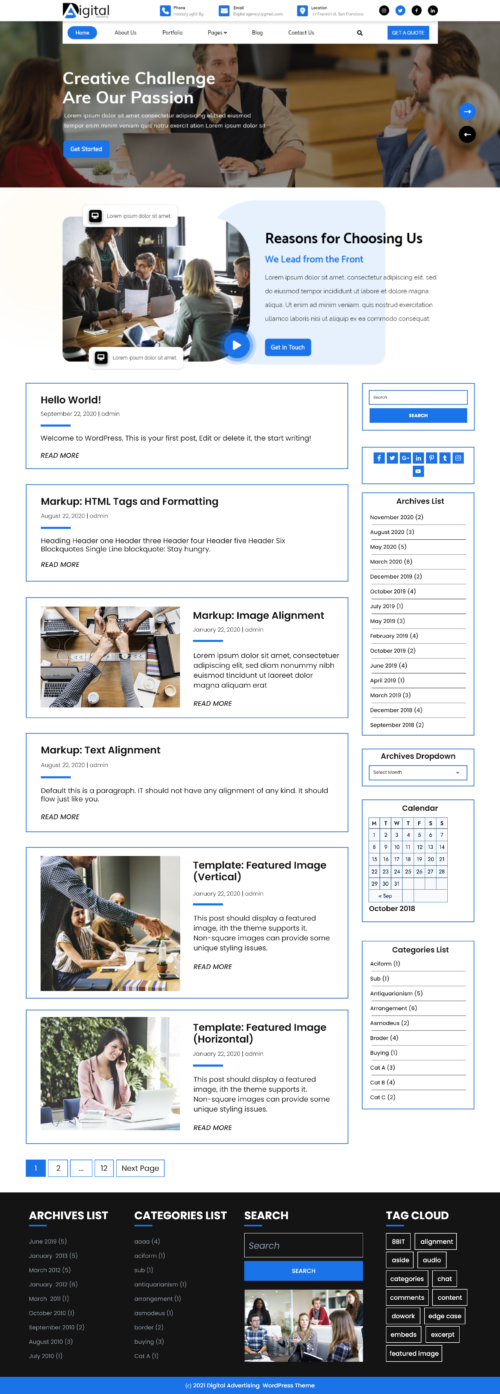 Free SEO WordPress Theme