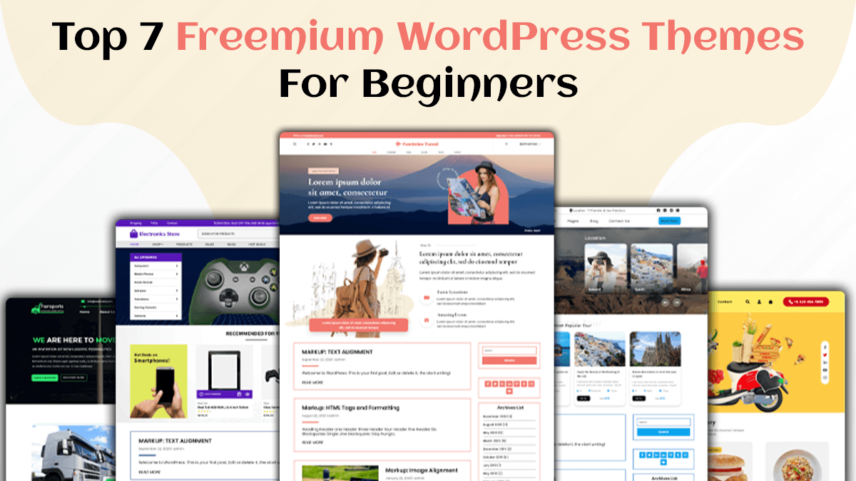 Top 7 Freemium WordPress Themes For Beginners post thumbnail image